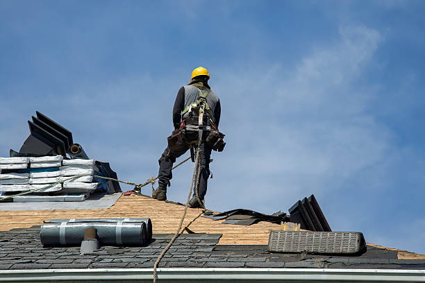 Professional Metal Roofing technician working in Medford, NY